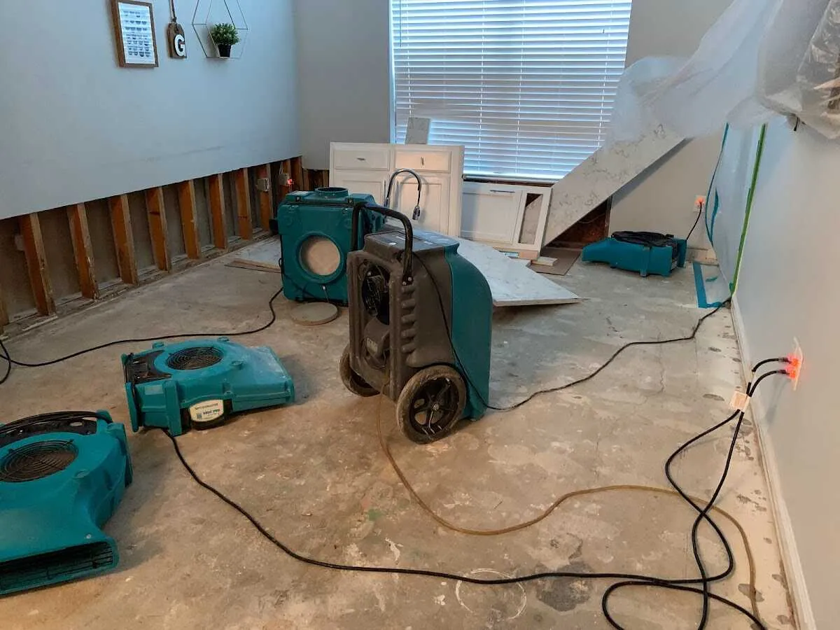 Dehumidifier in flood-cut room for Water Extraction & Removal in Waimalu